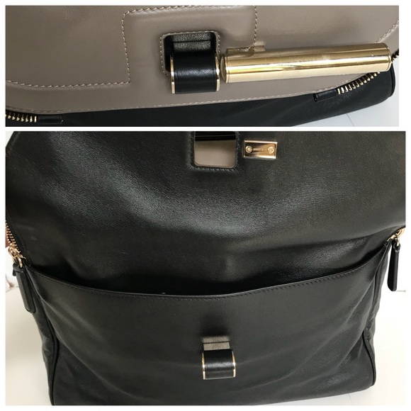 Jimmy Choo 'Justine’ LargeBicolor Leather Satchel - Picture 6 of 8